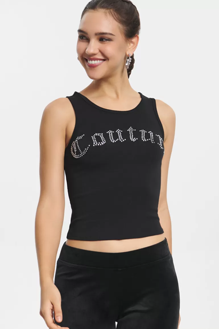 Juicy Couture Big Bling Couture Tank Top>Kvinner T-Skjørter Og Topper