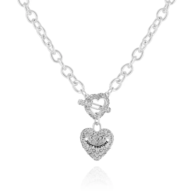 Juicy Couture Bling Hjerte Anheng Sjarm Halskjede> Halskjeder