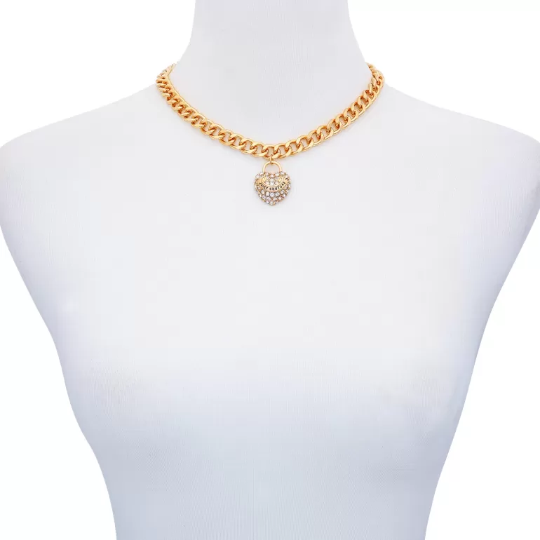 Juicy Couture Bling Hjerte Sjarm Halskjede> Halskjeder