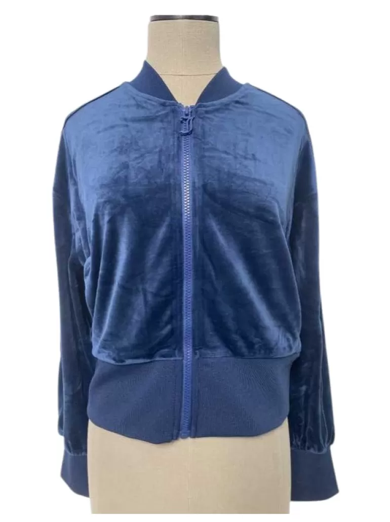 Juicy Couture Brodert Velour Bomberjakke—Rejuiced>Kvinner Hettegensere Og Jakker