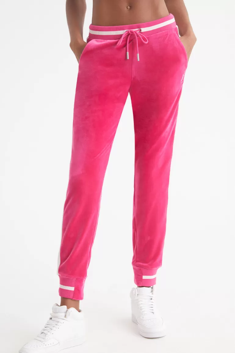 Juicy Couture Joggers I Kontrastribbete Velour>Kvinner Joggere