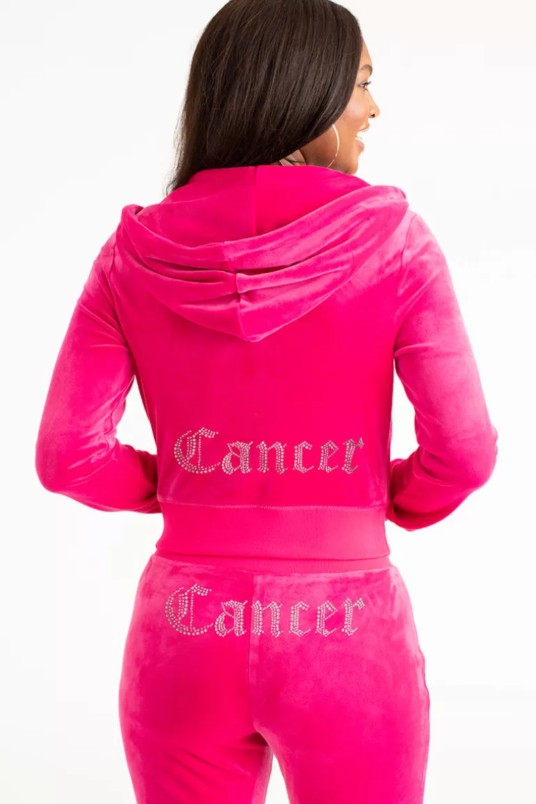 Juicy Couture Kreft Big Bling Velour Hettegenser>Kvinner Hettegensere Og Jakker