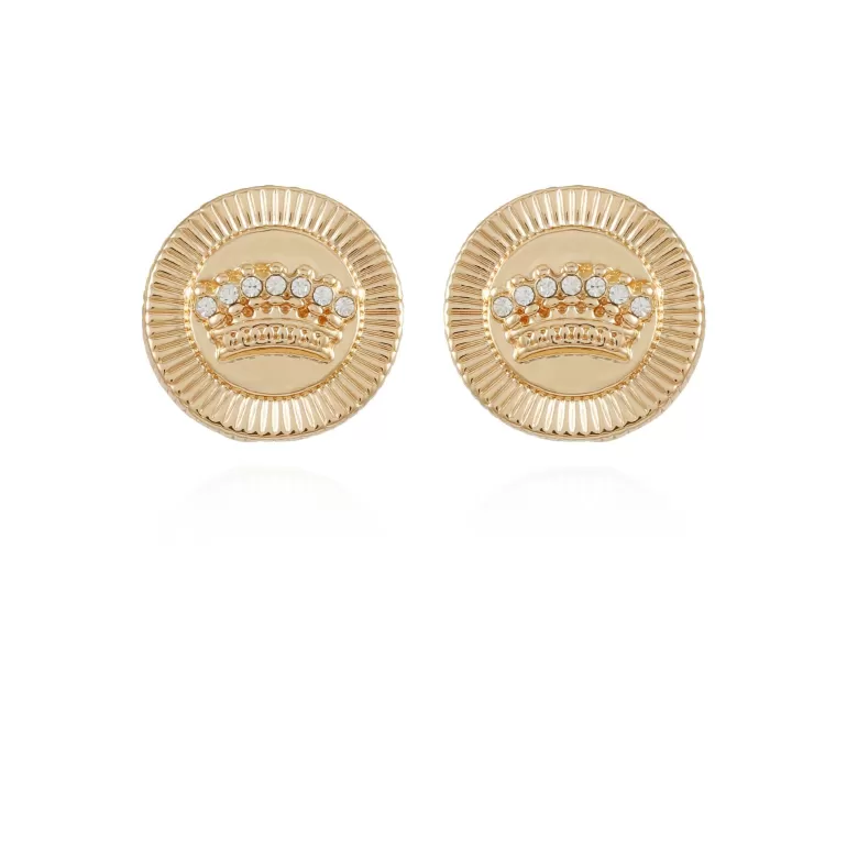 Juicy Couture Krone Orepynt Med Knapp> Øredobber
