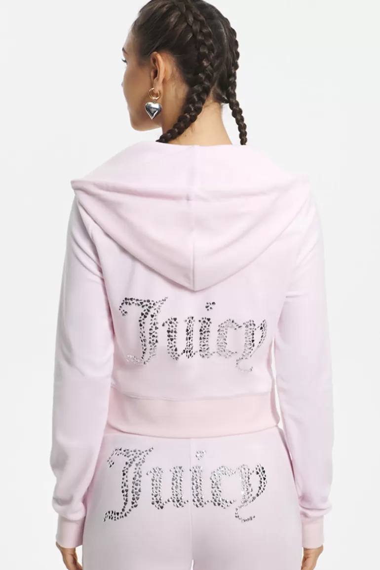 Juicy Couture Mixed Jewels Velour-Hettegenser>Kvinner Spor Topper