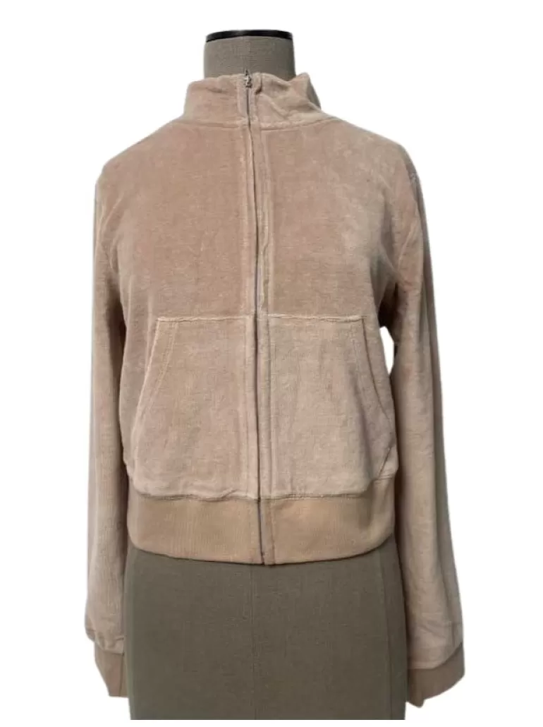 Juicy Couture Mockneck Velour Treningsjakke—Rejuiced>Kvinner Hettegensere Og Jakker