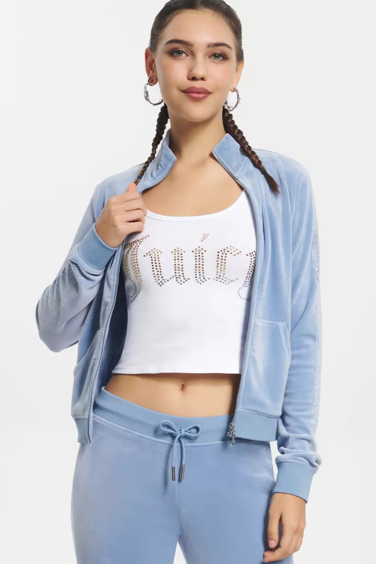 Juicy Couture Ombre Bling Trippejakke I Velour>Kvinner Spor Topper