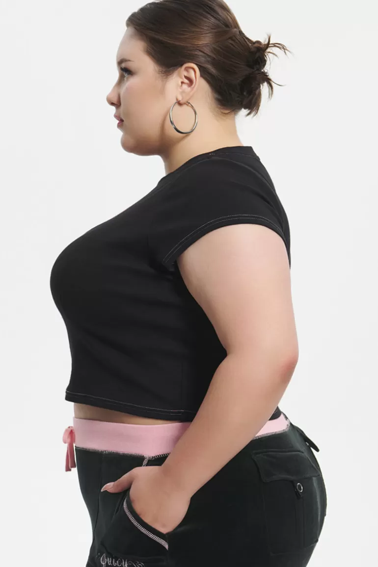 Juicy Couture Plus-Size Dump Him Baby Tee>Kvinner Plus-Size