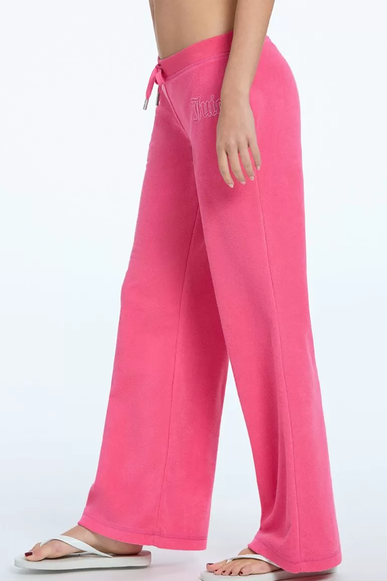 Juicy Couture Tonal Towel Terry Track Pants>Kvinner Joggebukser